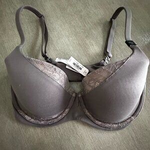 Victoria's Secret body by Victoria lined Demi Taupe Lace Bra 32dd